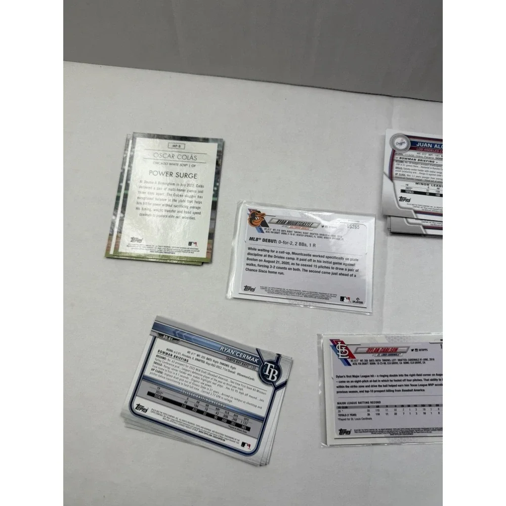 2021-2023 Topps MLB baseball cards lot of 37, BCP BD MP T Chrome etc